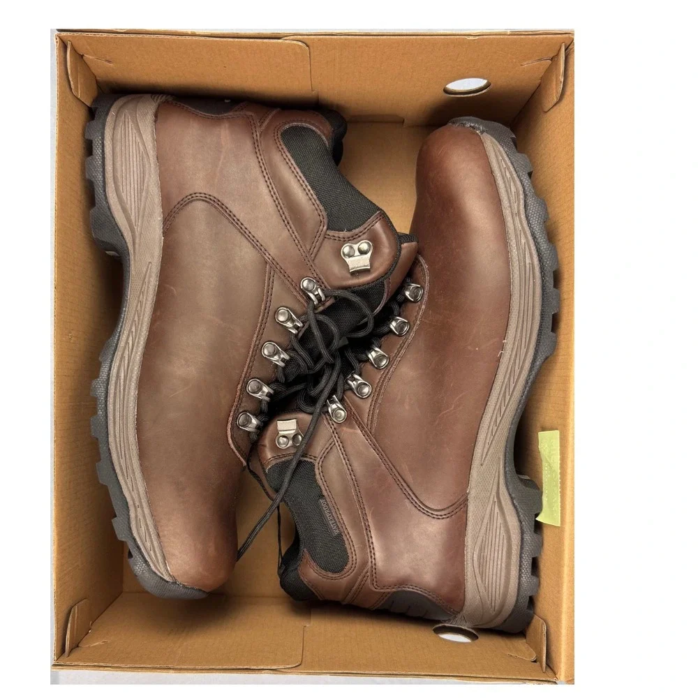 Khombu Ravine Hiking Boots‎ Mens 12 Brown Leather Waterproof Thinsulate Outdoor